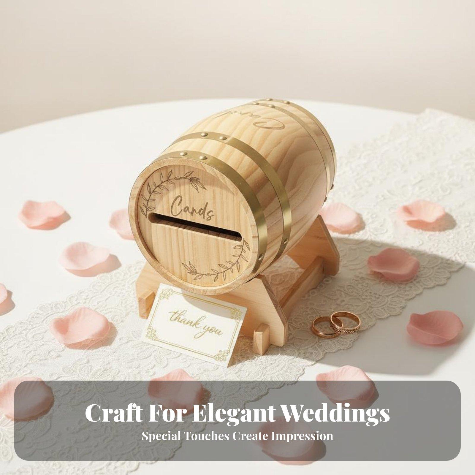 Event Party Box - Grande Scatola in Legno per Biglietti