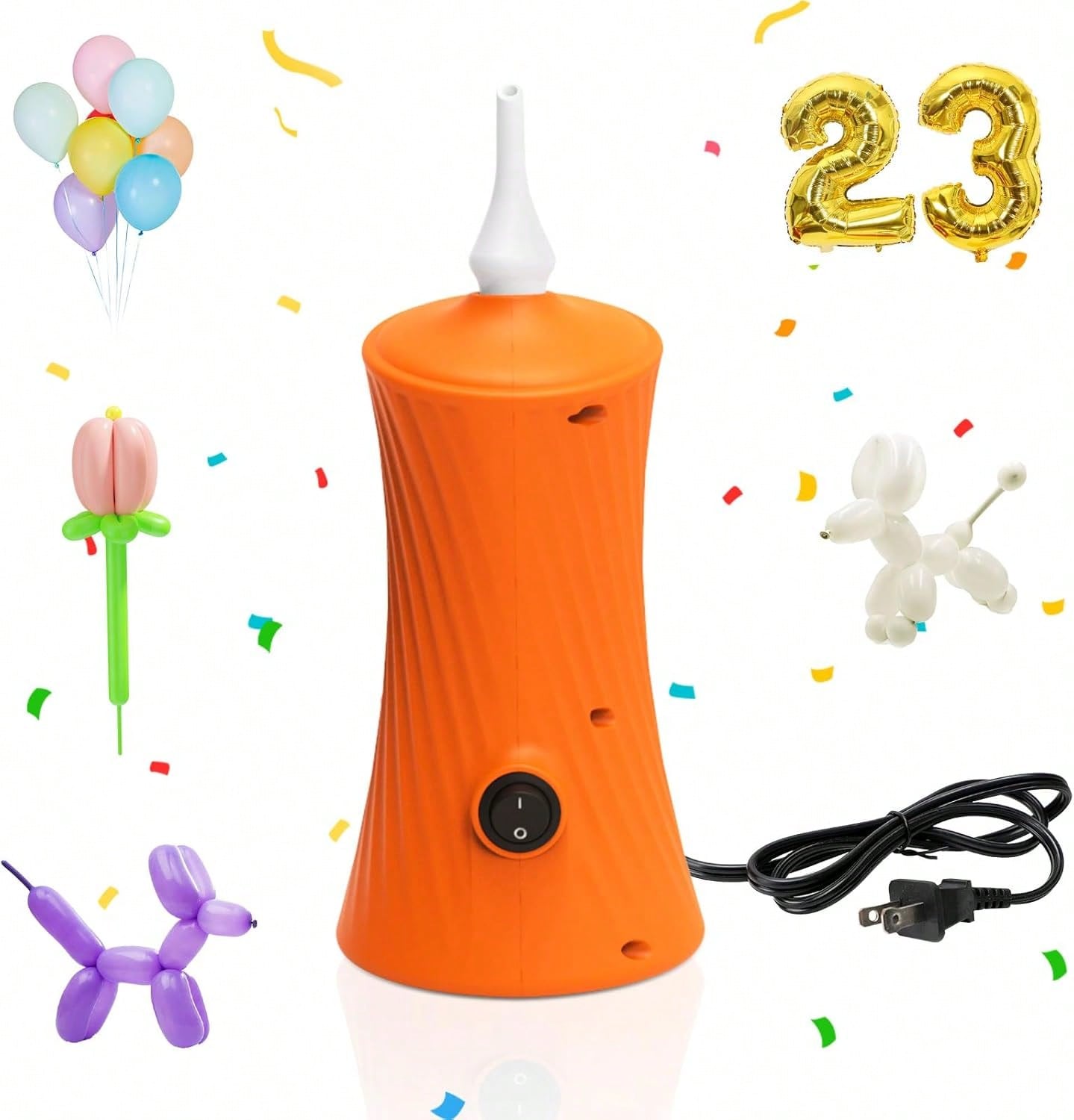 Balloon Pump Hand - Pompa Elettrica per Palloncini, Gonfiatore Elettrico