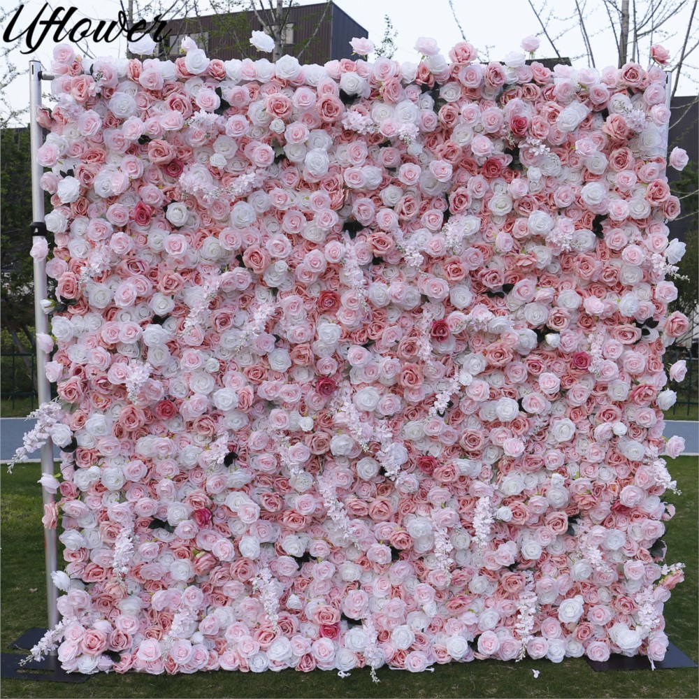 Uflower 5D Rosa Bianca Fiori d - Flower Wall Panel recensione e prezzo
