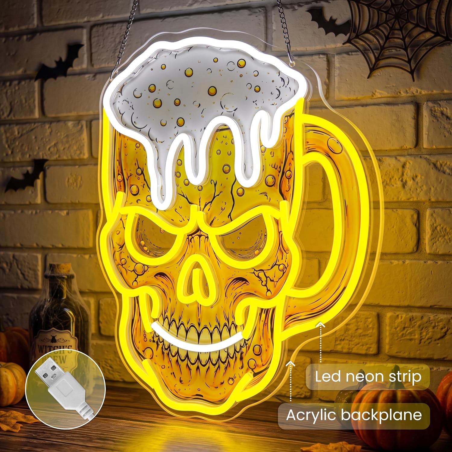 Insegna al neon a forma di tes - Neon Sign Party recensione e prezzo