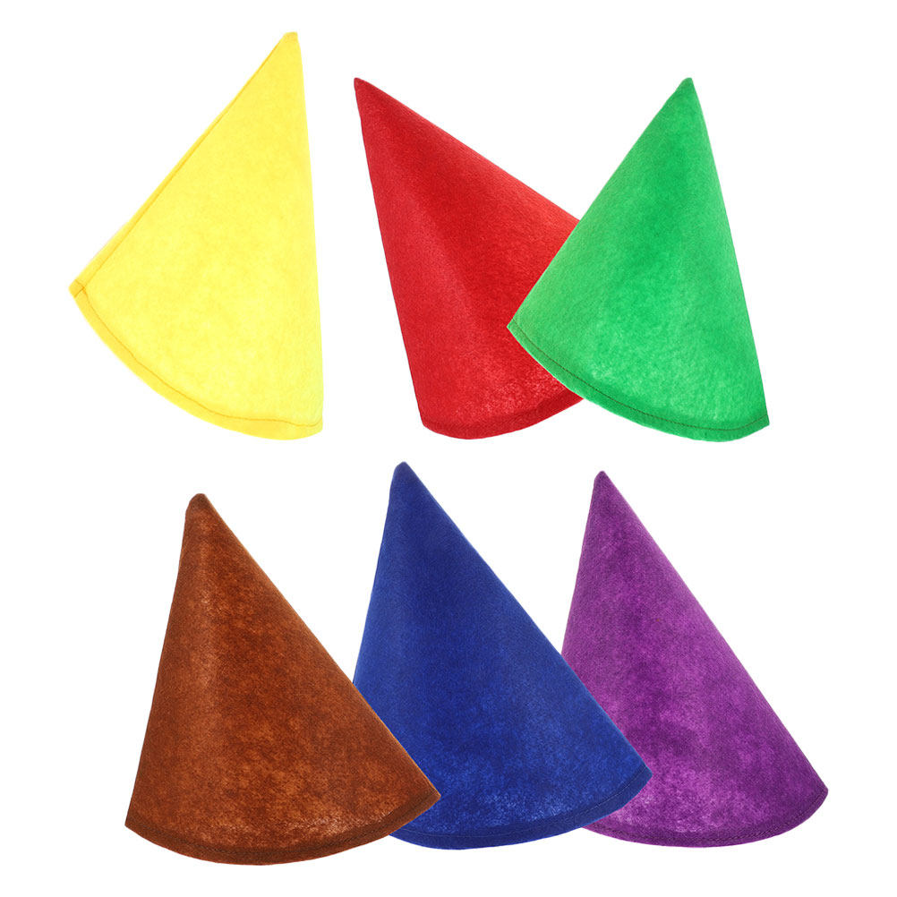 6 cappelli a cono in feltro, d - Party Hat Cone recensione e prezzo