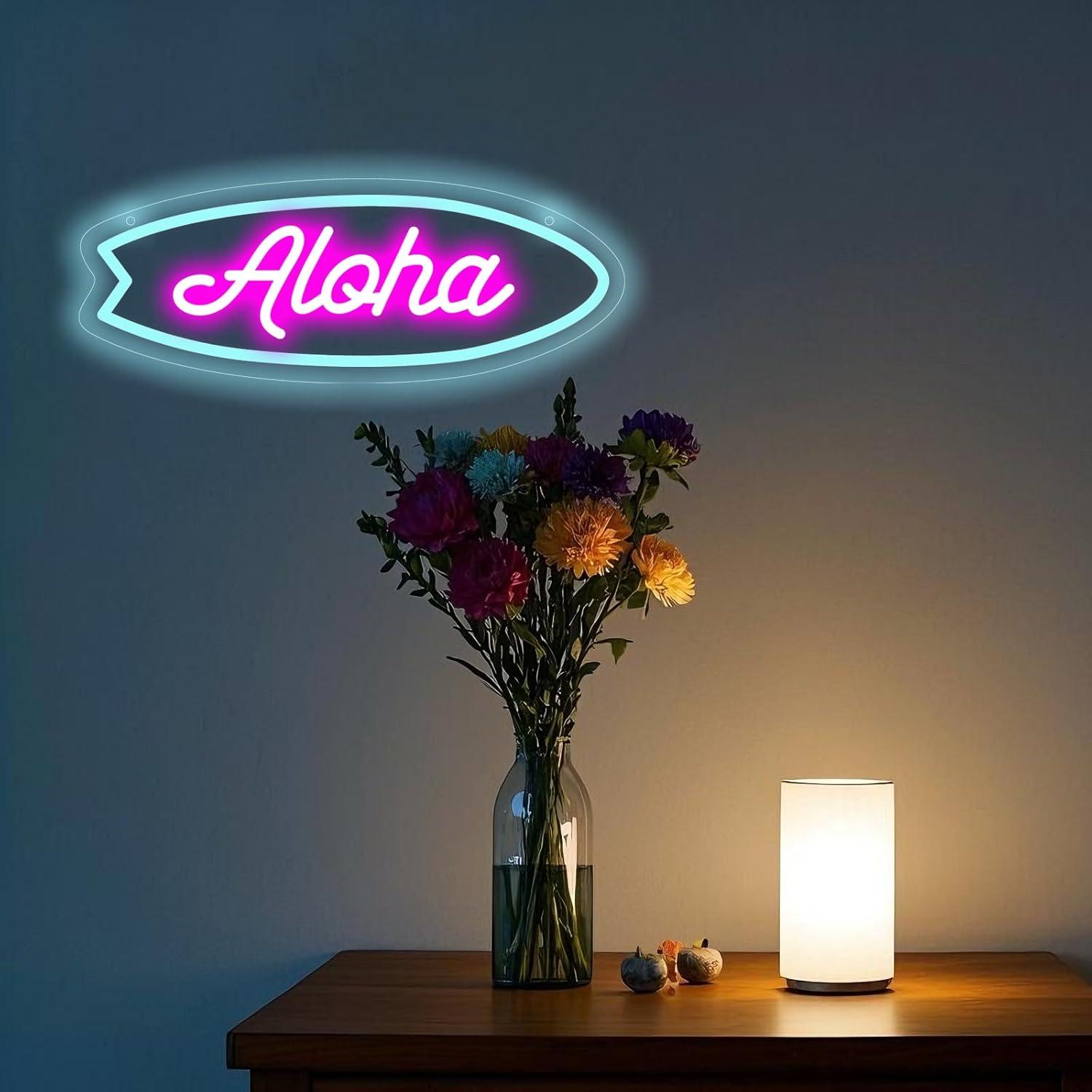 Insegna al neon Aloha Surfboar - Neon Sign Party recensione e prezzo